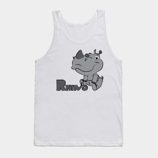 Cute Rhino Tank Top